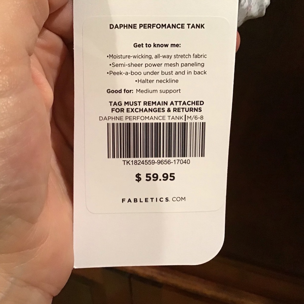 Fabletics NWT “Daphne Performance Tank”, Medium - Picture 3 of 8